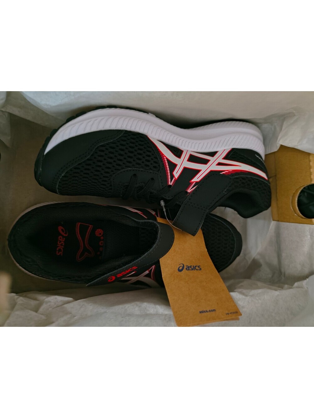 ASICS Contend 7 TS Kids Toddler Black Electric Red Size US K5